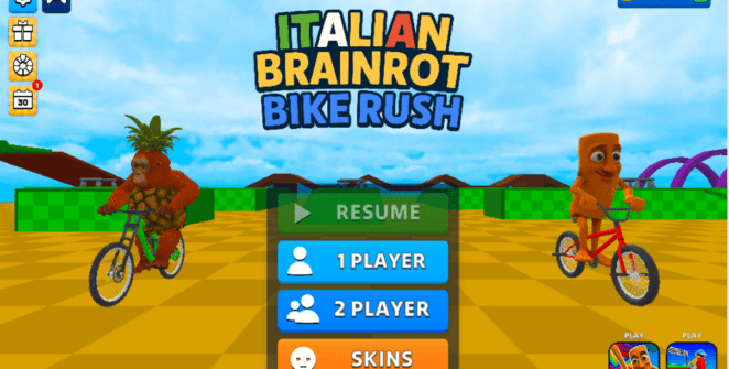 Italian Brainrot Bike Rush